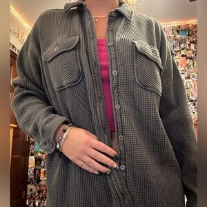Oversized American Eagle grey cardigan jacket